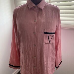 Victoria’s Secret Satin Stipe PJ’s, Sz M